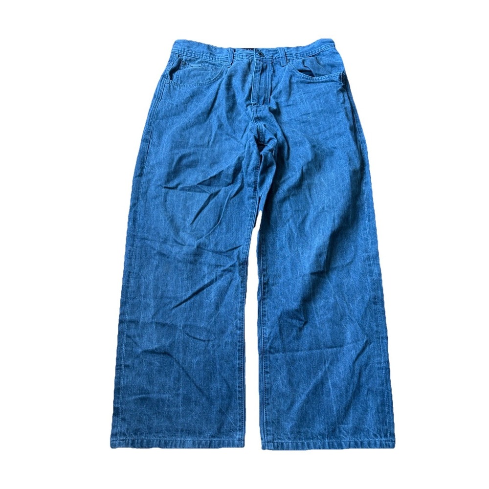 Vintage Sean John Baggy Jeans Mens 34 Gray Embroidered Y2K Streetwear